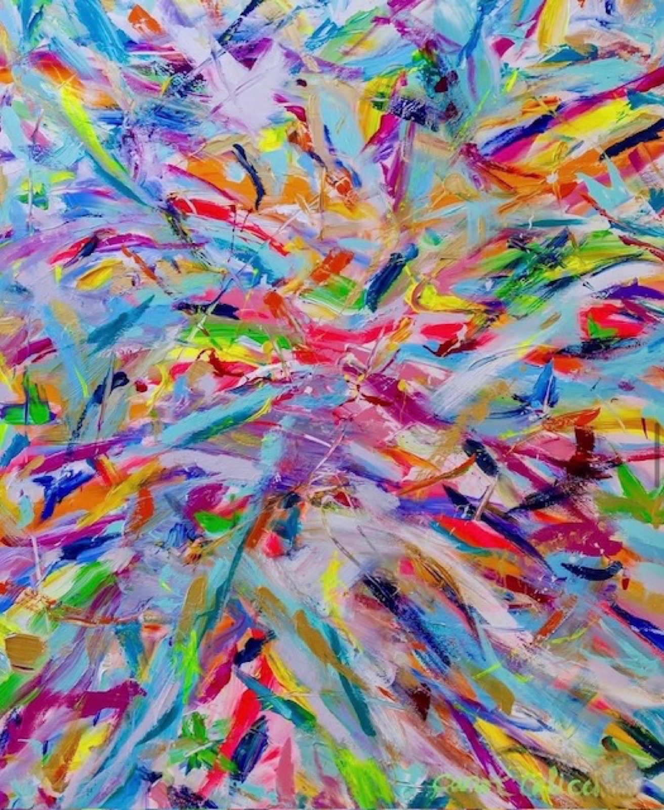 Carol Calicchio colorful abstract canvas