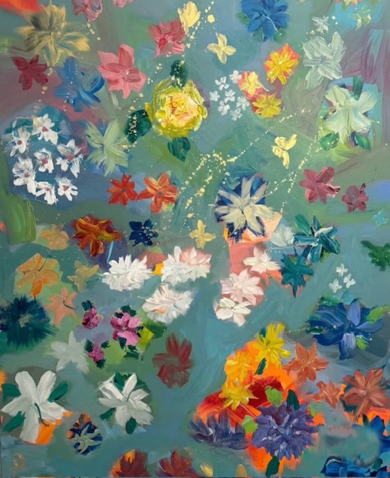 Carol Calicchio abstract floral painting