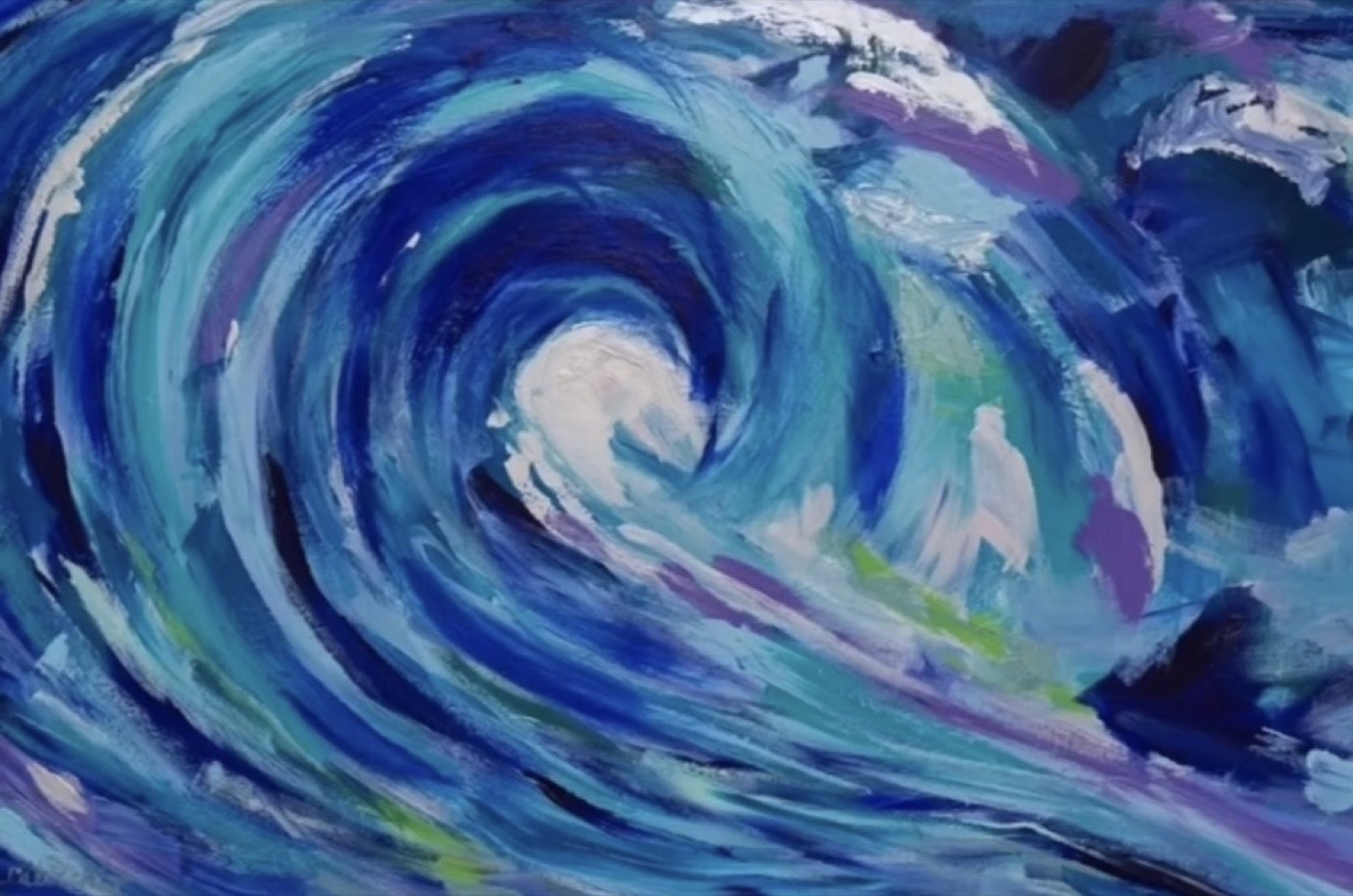 Carol Calicchio abstract wave painting